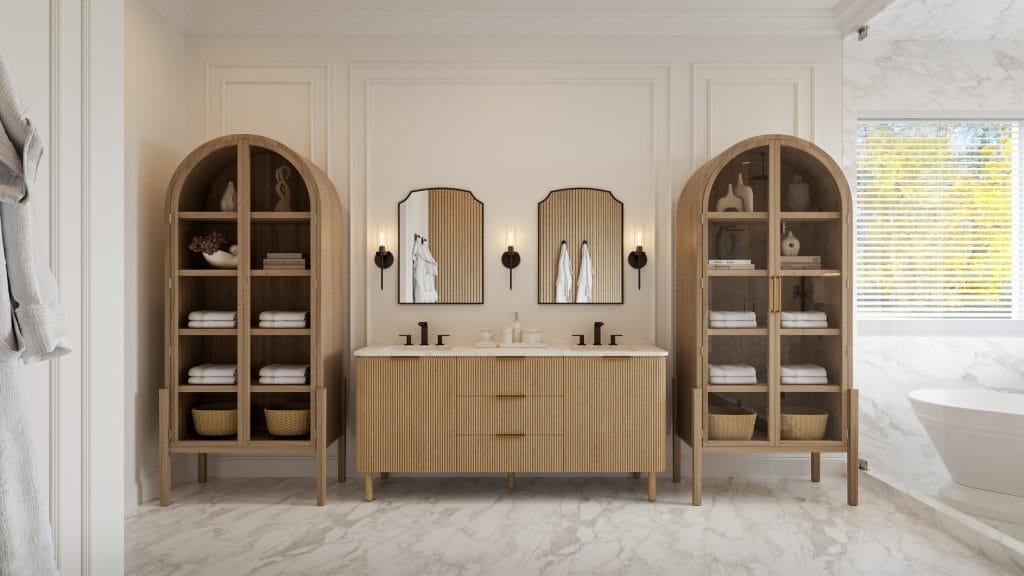 Modern transitional bathroom by Decorilla