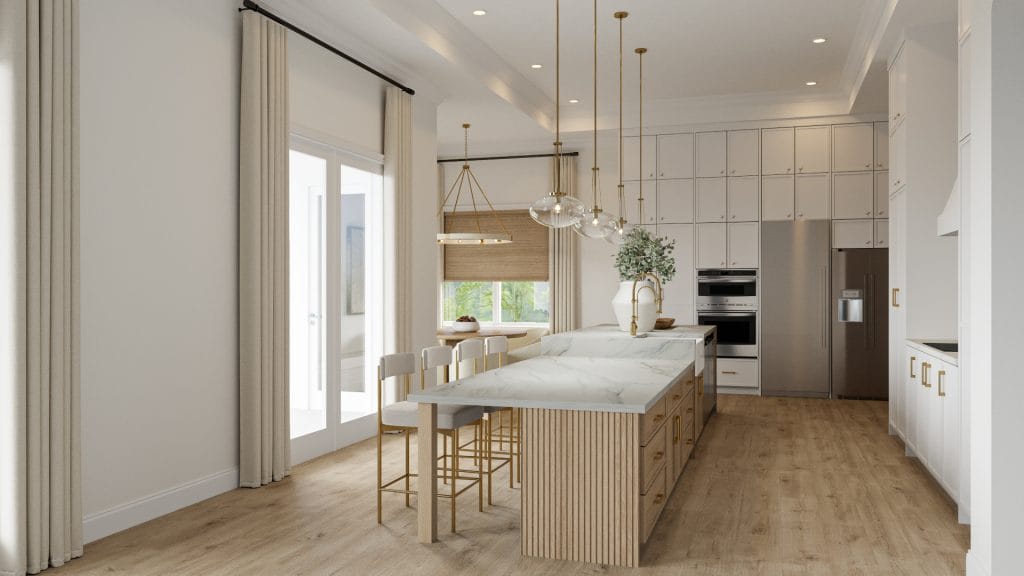 Modern transitional kitchen interior design by Decorilla