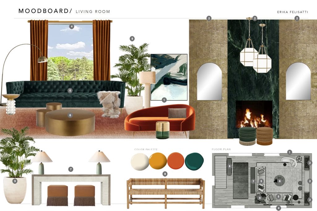Preliminary proposal by Decorilla designer, Erika F.