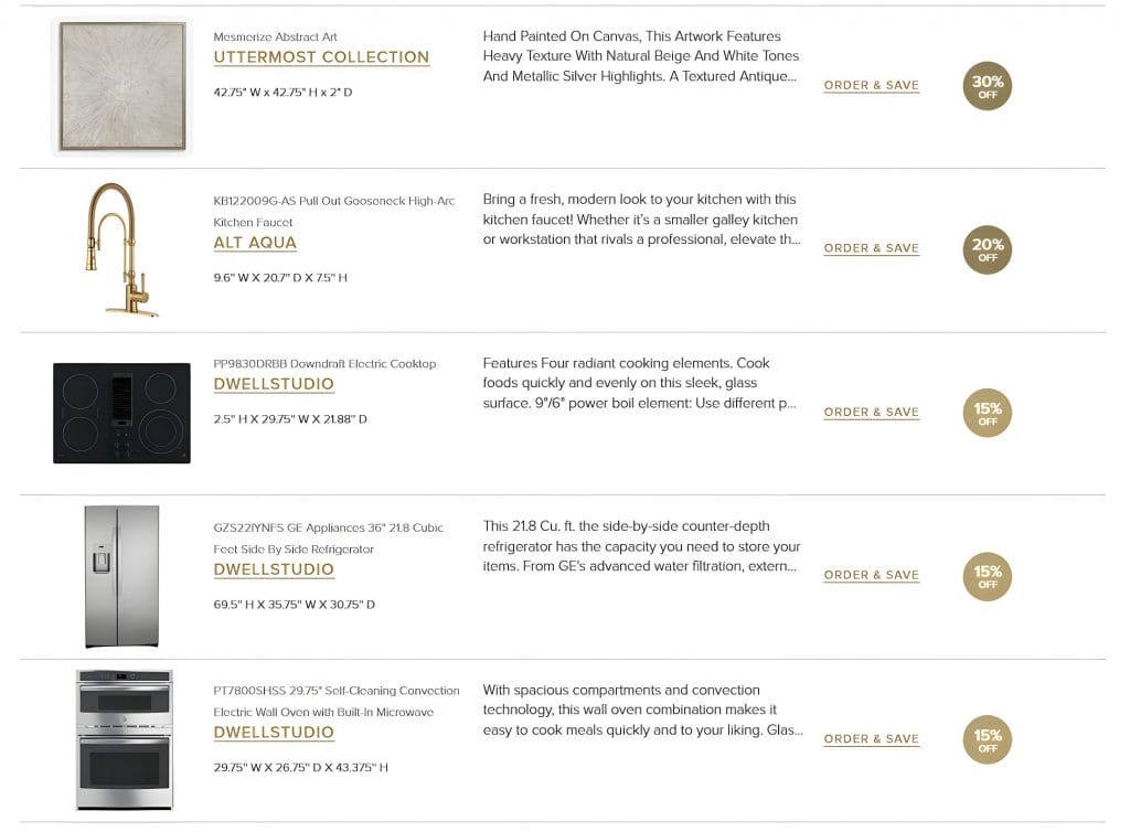 Shopping list by Decorilla