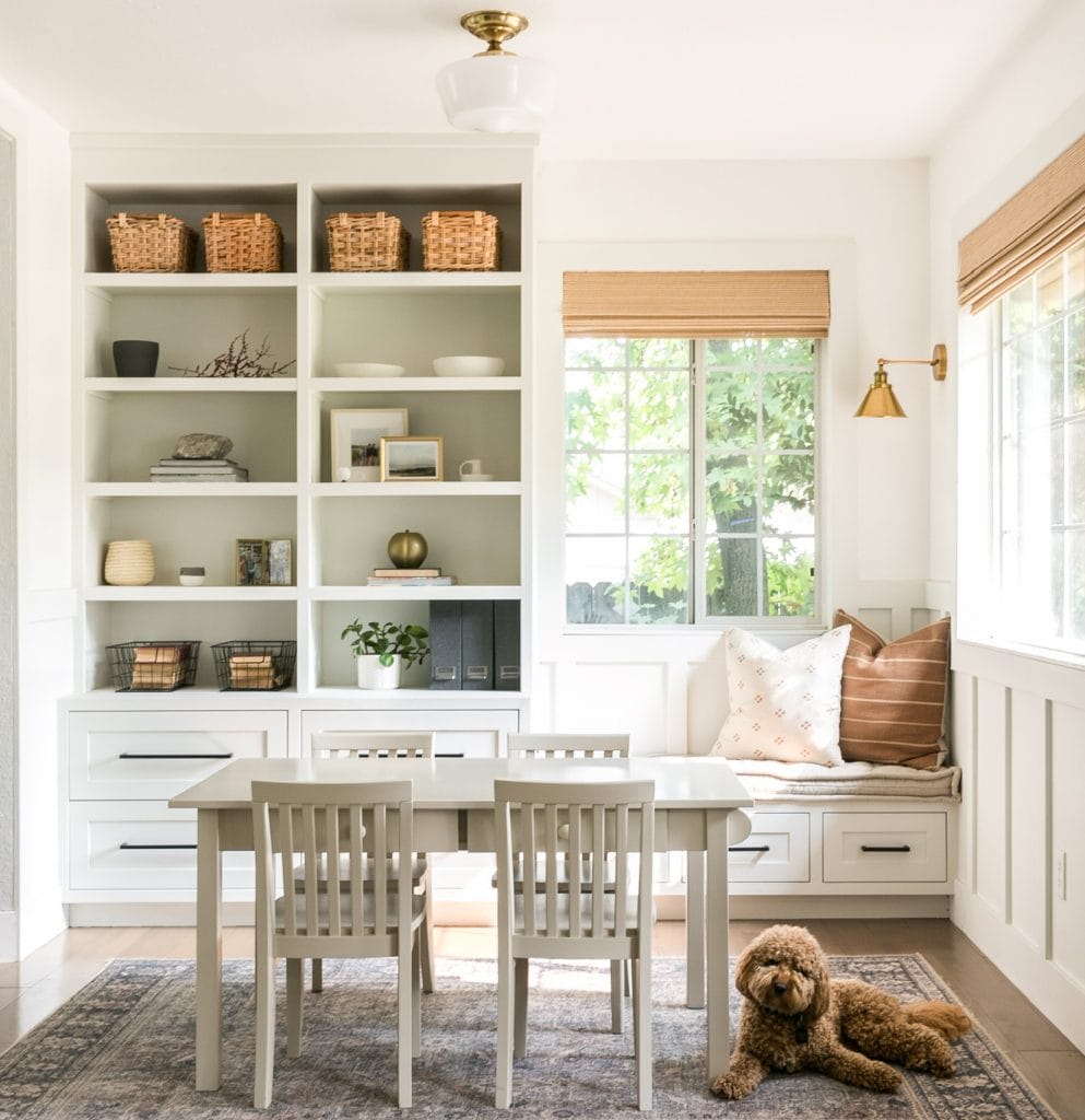 Transitional crafting nook by Decorilla designer, Amanda J. 