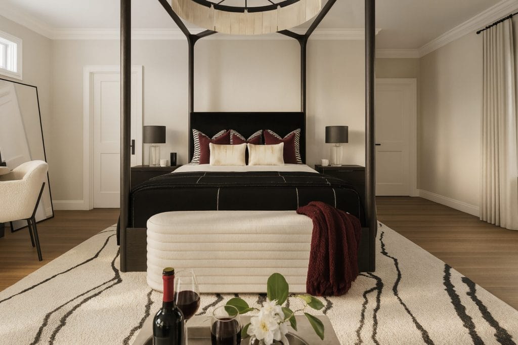 Contemporary bedroom by Decorilla interior designer, Stacy D.