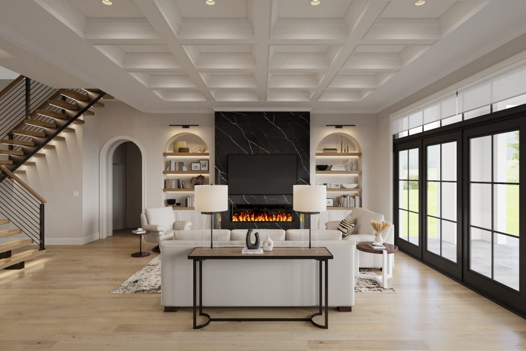 Decorating open floor plan living room by Decorilla