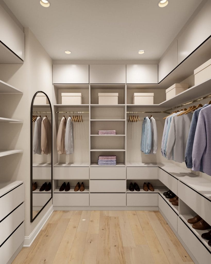 Guest closet by Decorilla