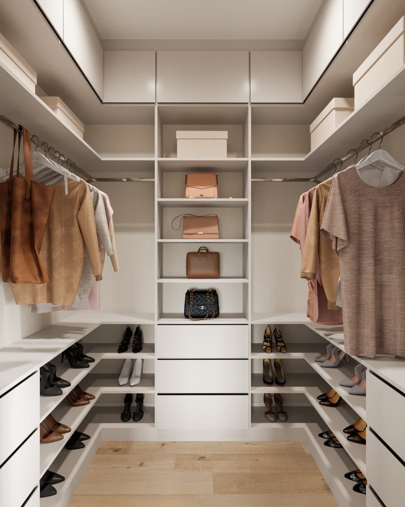 Guest suite closet by Decorilla