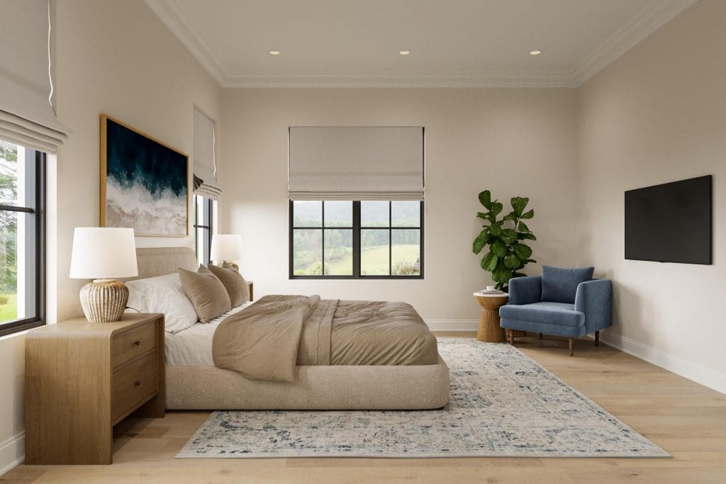 Guest suite layout by Decorilla