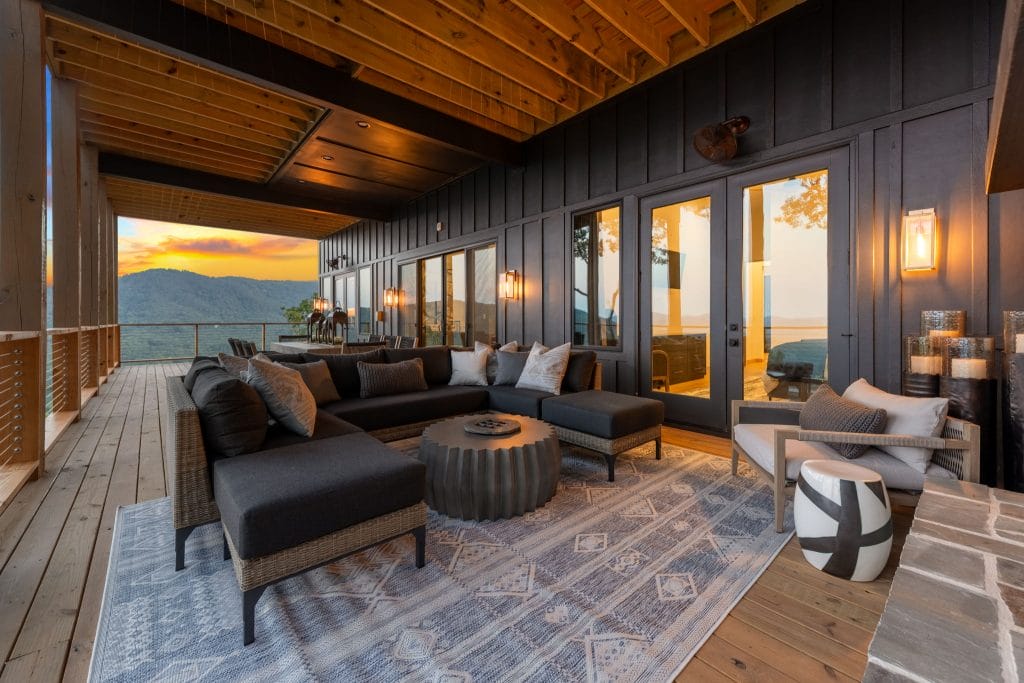 Mountain view patio design by Decorilla designer, Jason D.