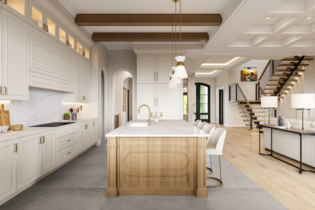 Open floor plan interior design by Decorilla