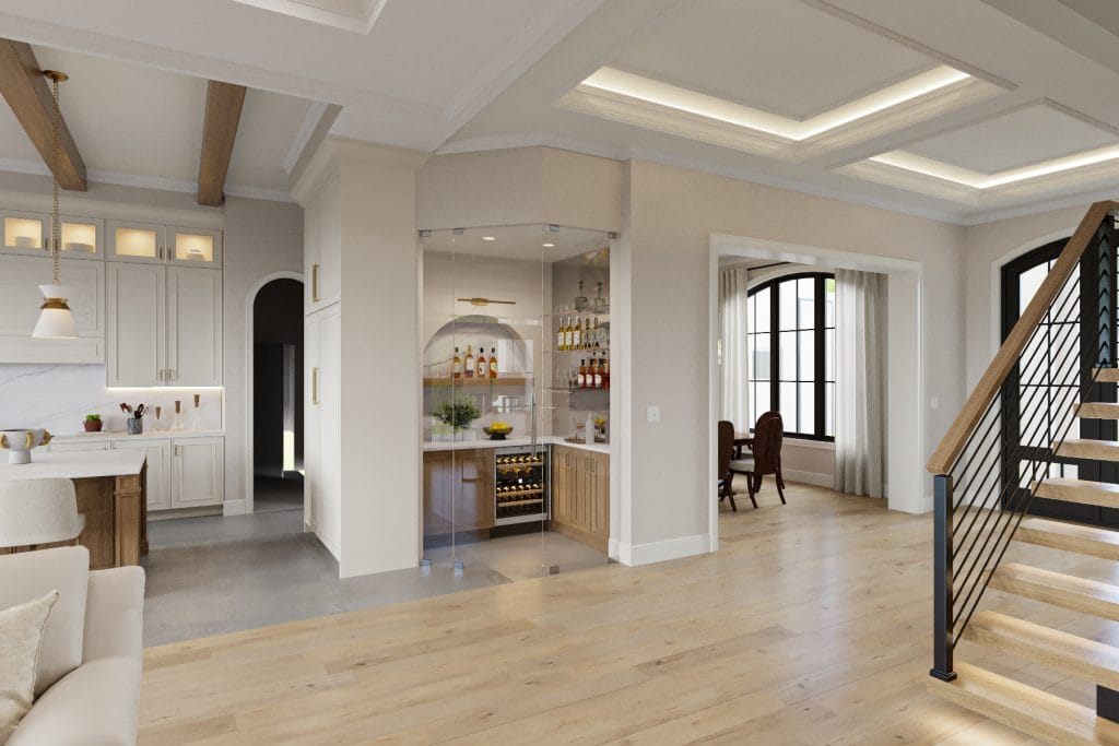 Open floor plan interior design by Decorilla