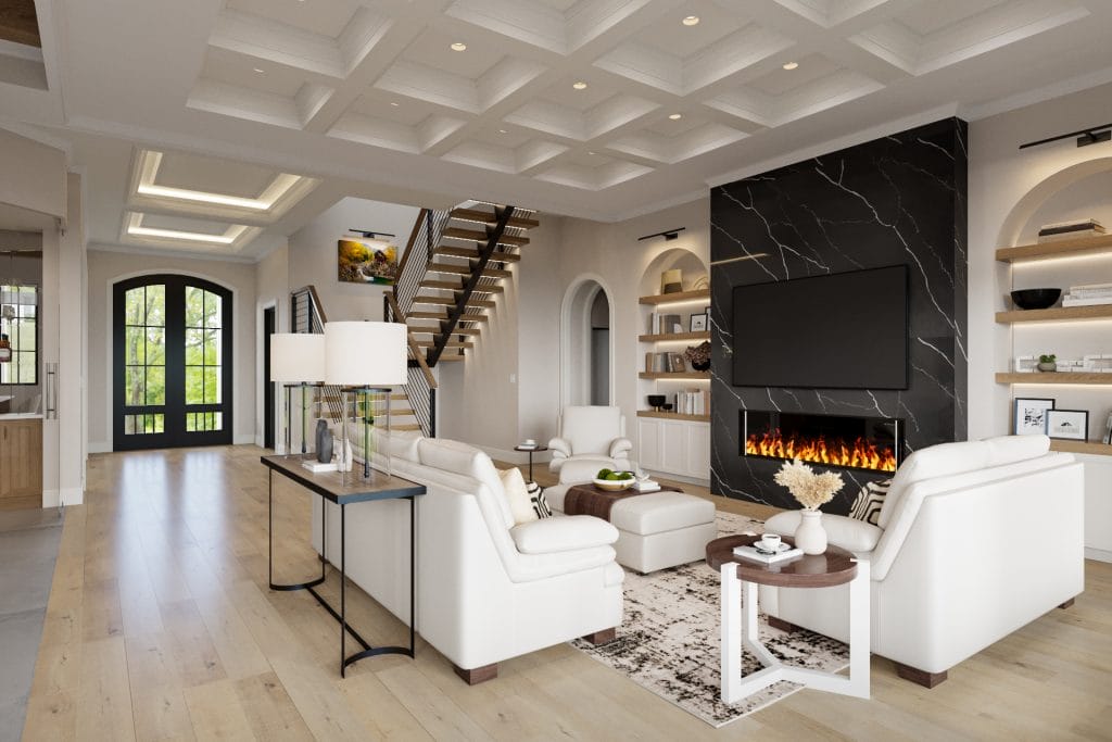 Open plan interior design by Decorilla