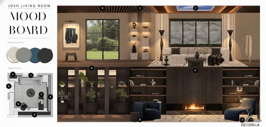 Preliminary proposal by Decorilla designer, Erika F.