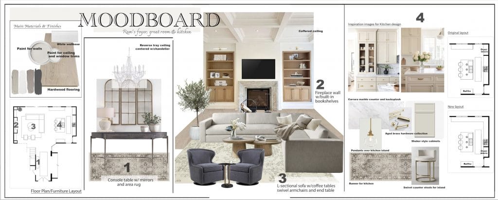 Preliminary proposal by Decorilla designer, Marine H.