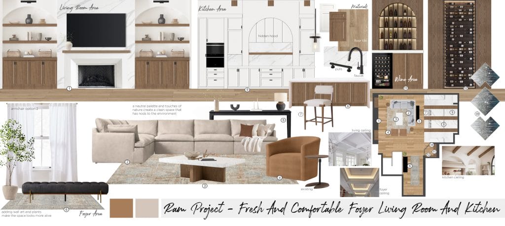 Preliminary proposal by Decorilla designer, Maya M.