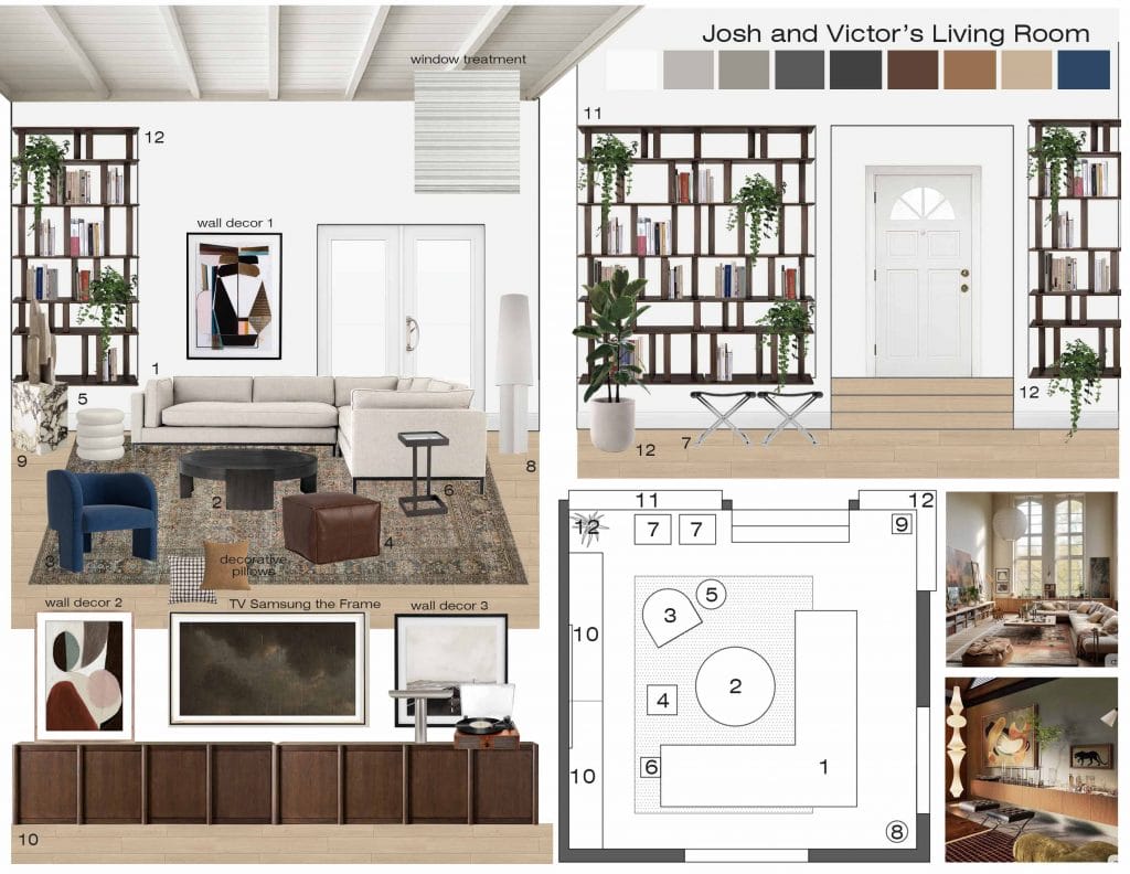 Preliminary proposal by Decorilla designer, Selma A.
