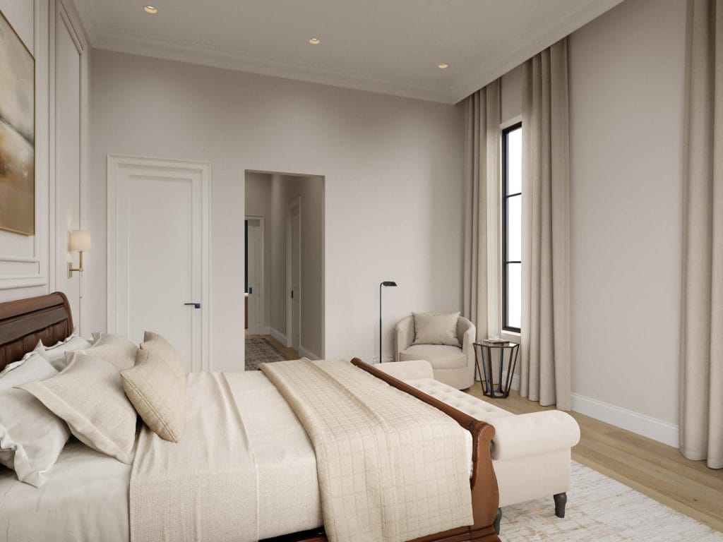 Primary bedroom by Decorilla