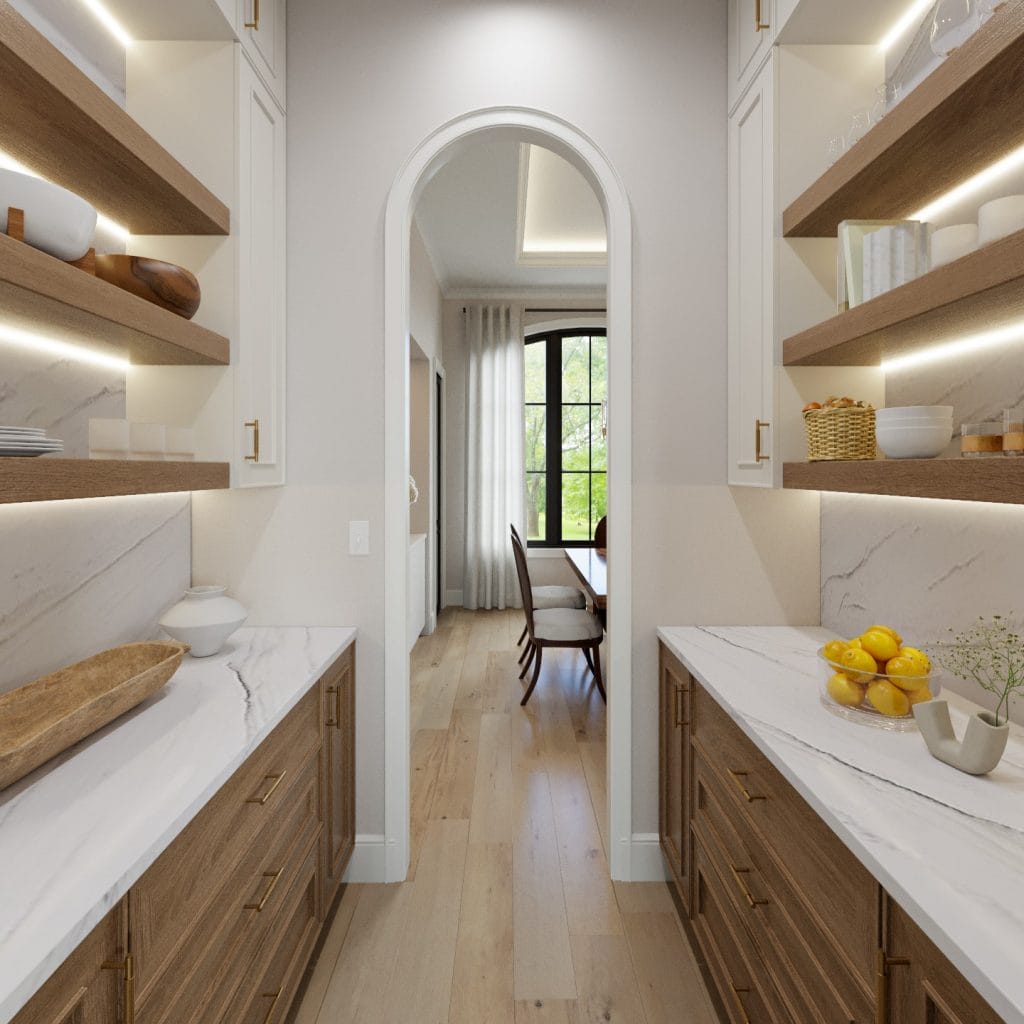 Utility rooms and butler's pantry design by Decorilla