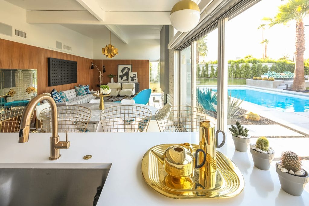 Bold living room interior in a cohesive home by Decorilla designer, Michelle B.