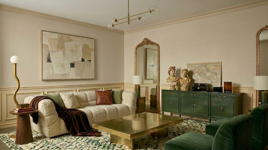 Cohesive living room decor by Decorilla