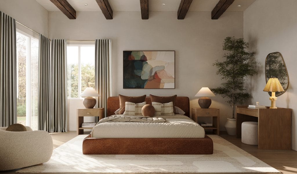 Contemporary earthy room makeovers by Decorilla