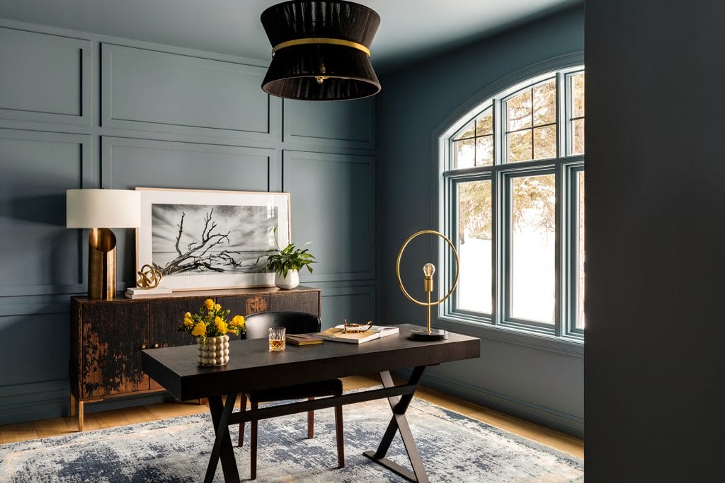 Home office by Charlene Threatful, one of the top Calgary interior designers