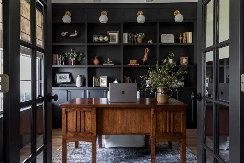 Home office interior featuring some top Father's Day gifts, by Decorilla designer, Julissa R.