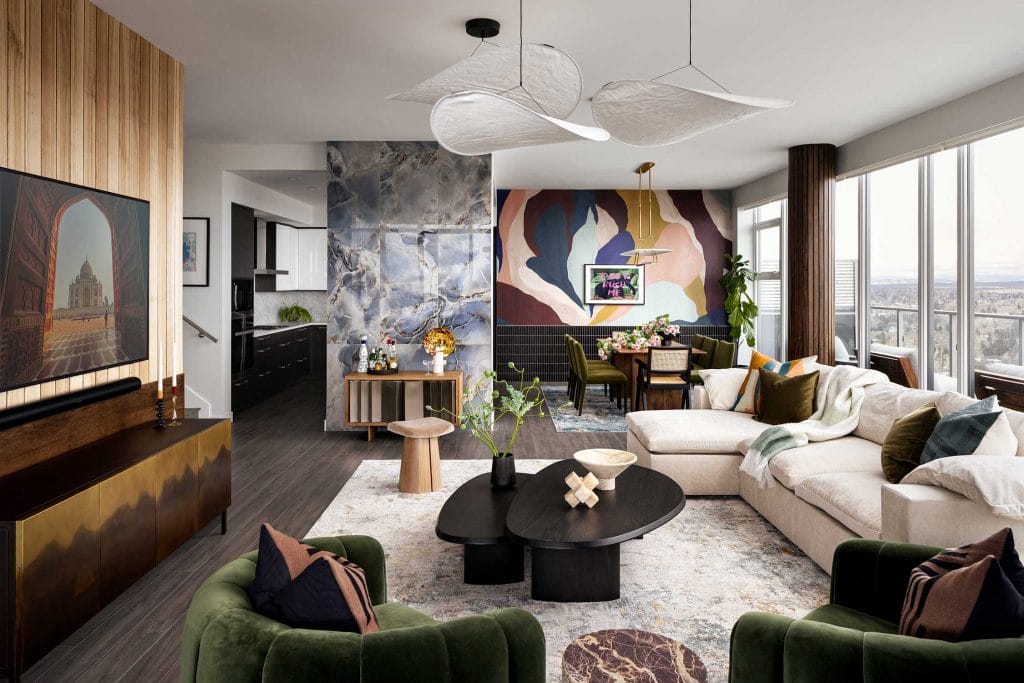 Living room by Louis Duncan-He, one of the top Calgary interior designers