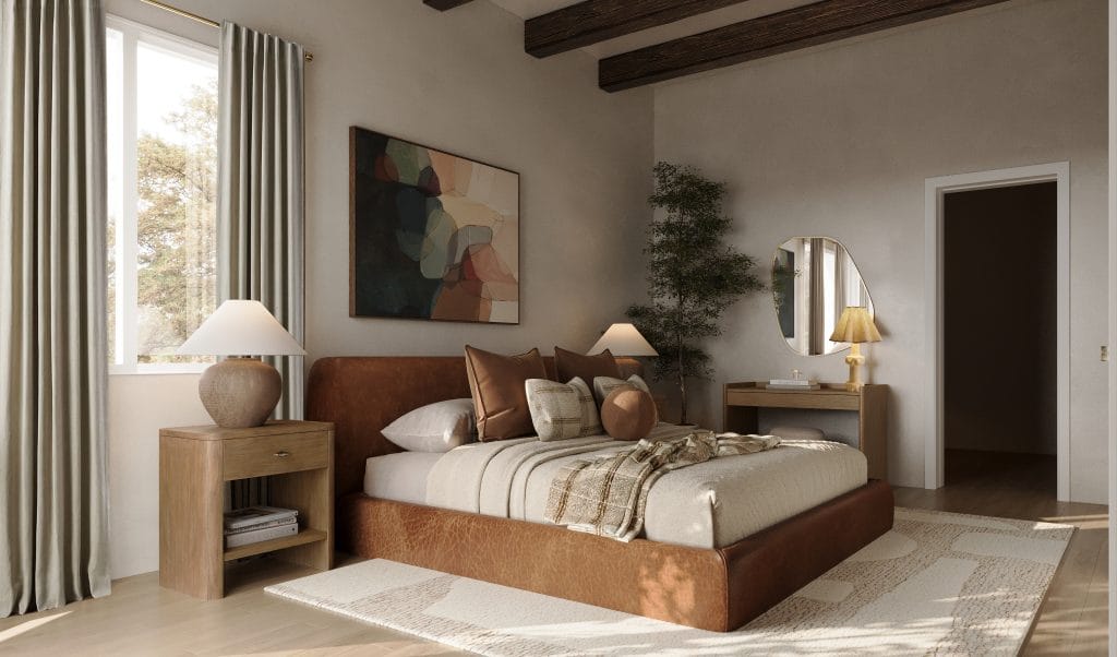 Modern earthy room makeovers by Decorilla