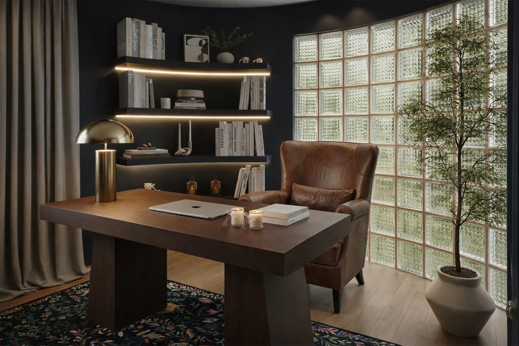 Modern organic home office by Decorilla