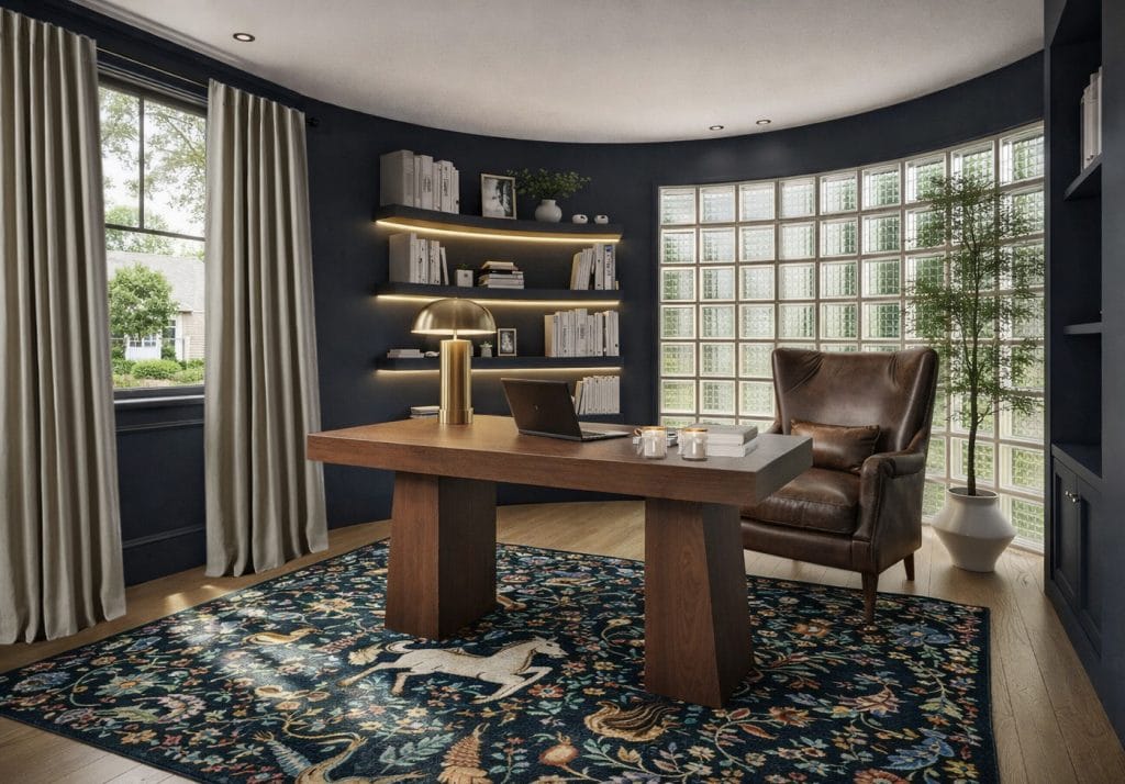 Moody earthy room makeovers by Decorilla