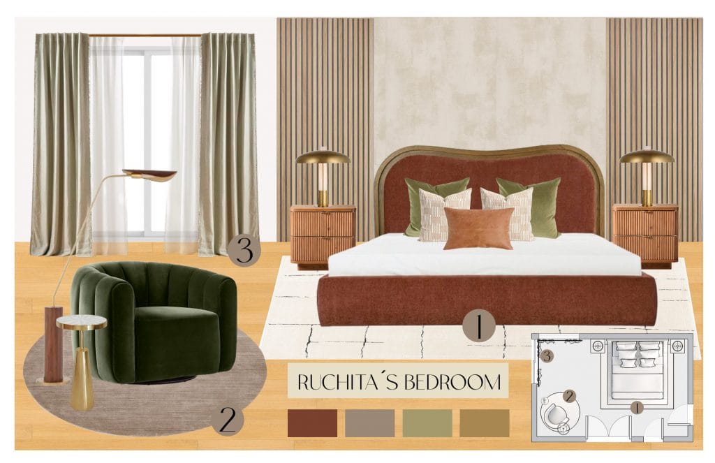 Preliminary proposition by Decorilla designer, Lara D.