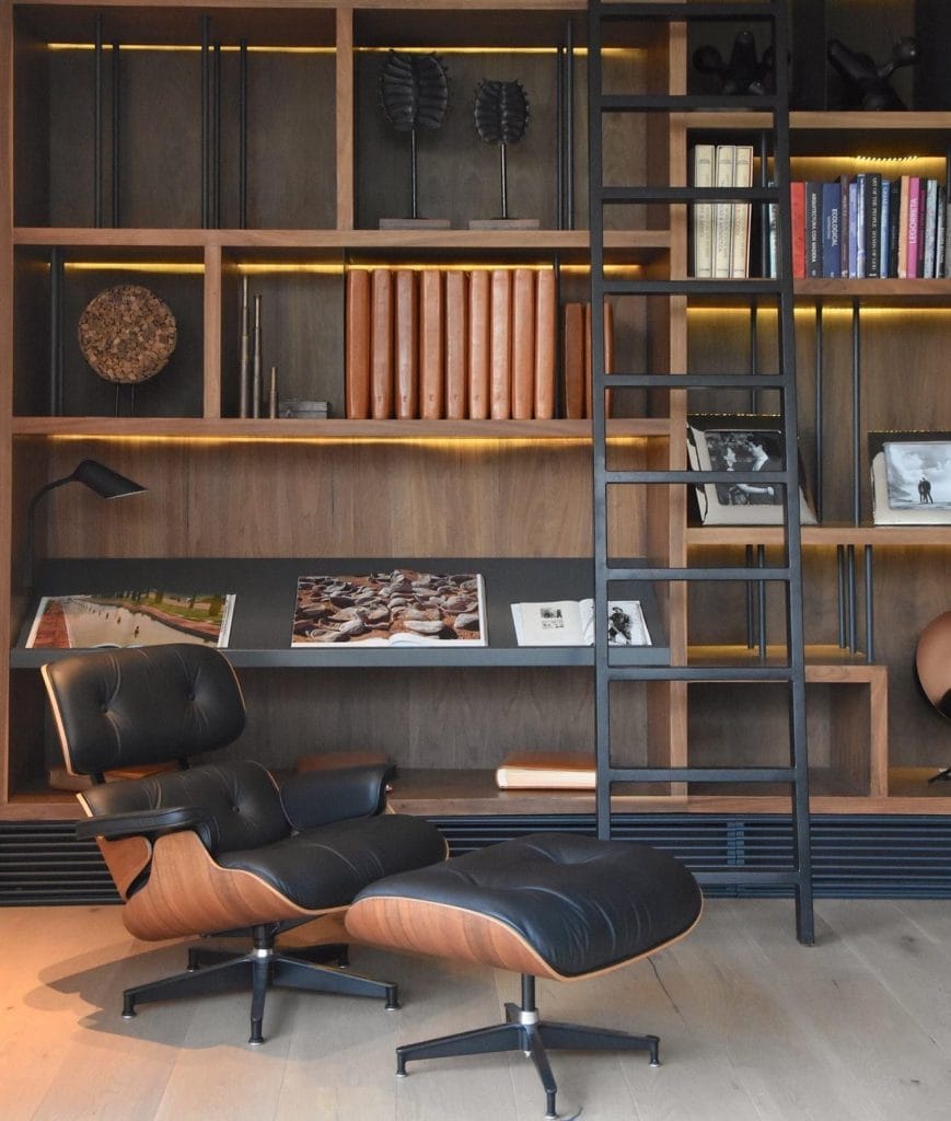 home office-library by Decorilla designer, Elena F. 