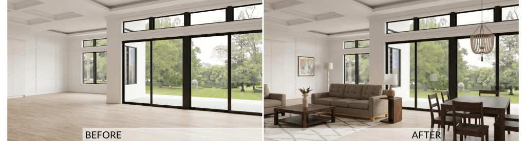 Palazzo before and after