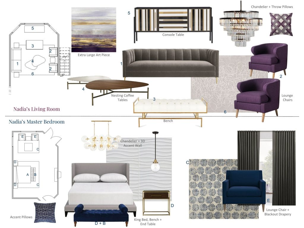 Preliminary proposal by Decorilla designer, Lynda N.