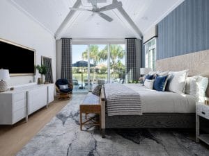 Relaxing coastal bedroom design by Decorilla designer, Berkeley H.