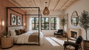 Modern Mediterranean style bedroom by Decorilla