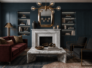 Moody eclectic glam interior by Decorilla