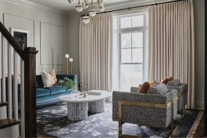 Warm beige as one of the best living room colors by Decorilla designer Mary C.