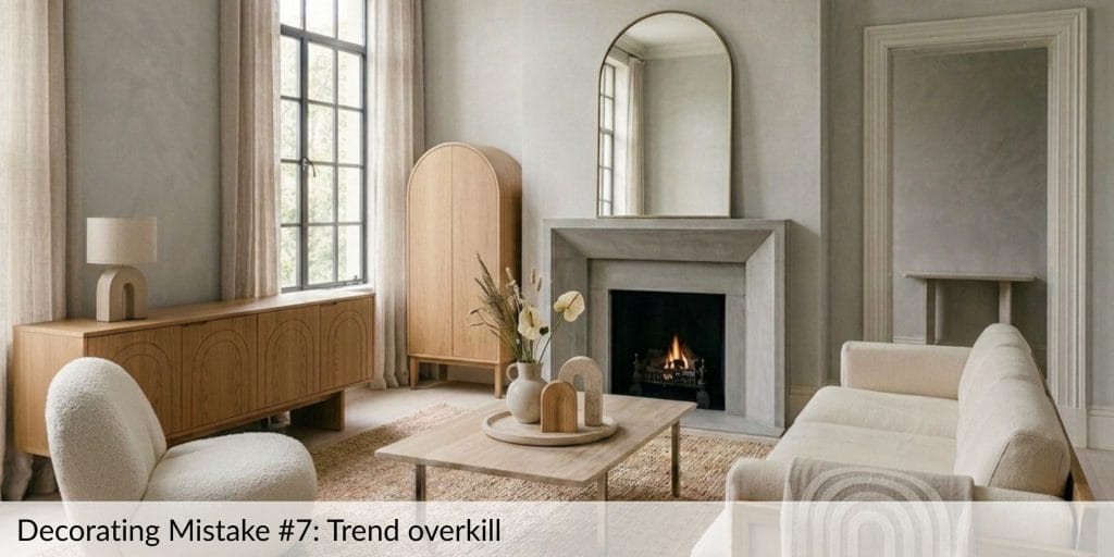 Decorating Mistake #7: Trend overkill