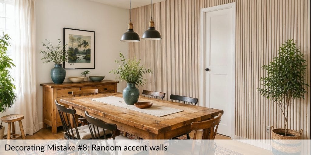 Decorating Mistake #8: Random accent walls