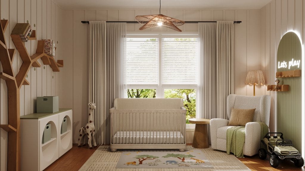 Jungle nursery room by Decorilla