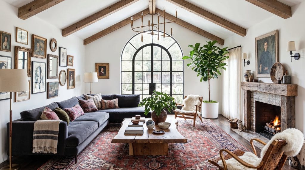 Interaction-focused conversation area in a living room by Decorilla, a major interior design trend 2027