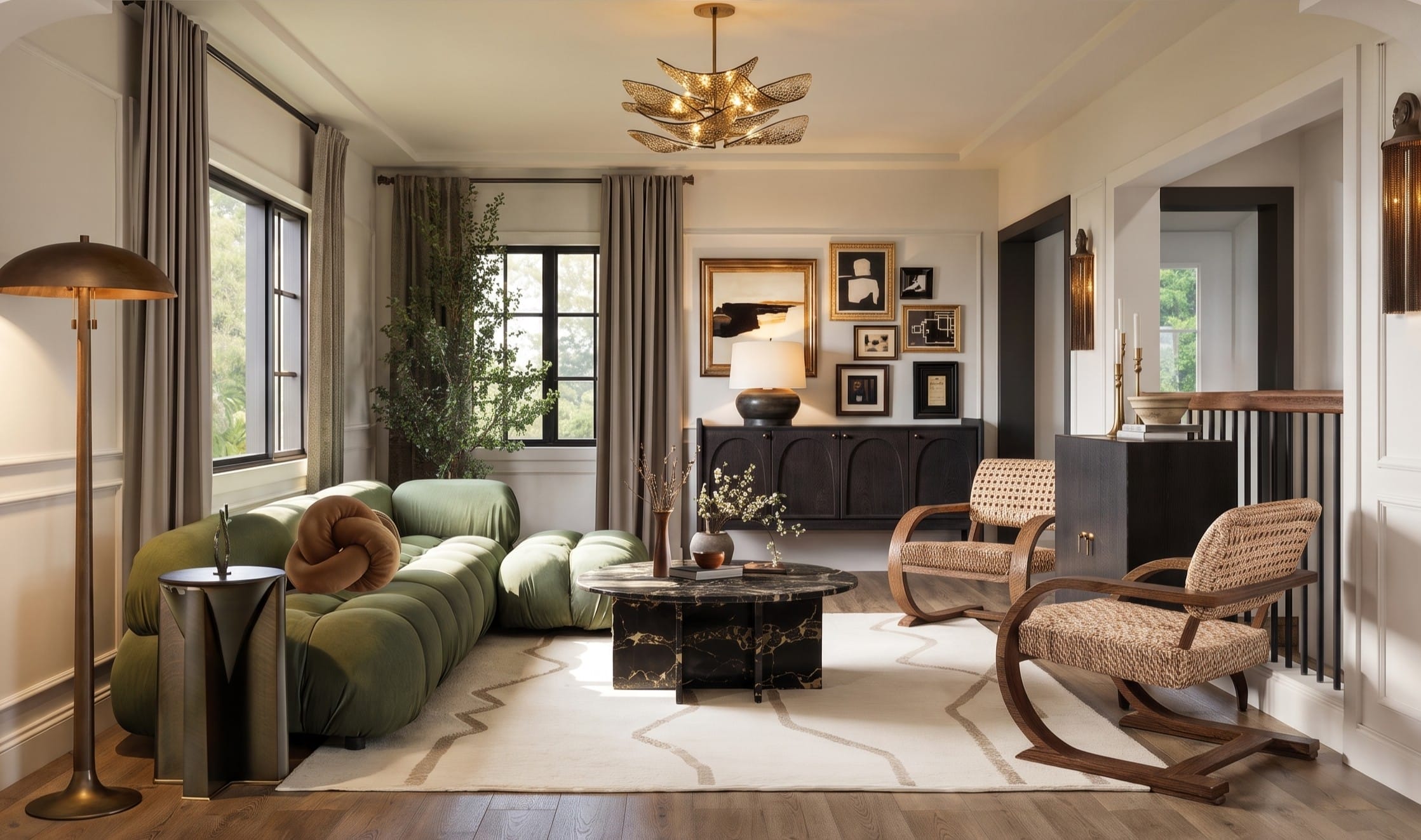 Before & After: An Organic Modern Living Room Transformation