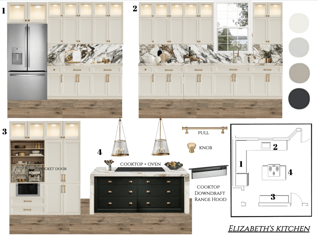 Preliminary proposal by Decorilla designer, Kamila A.
