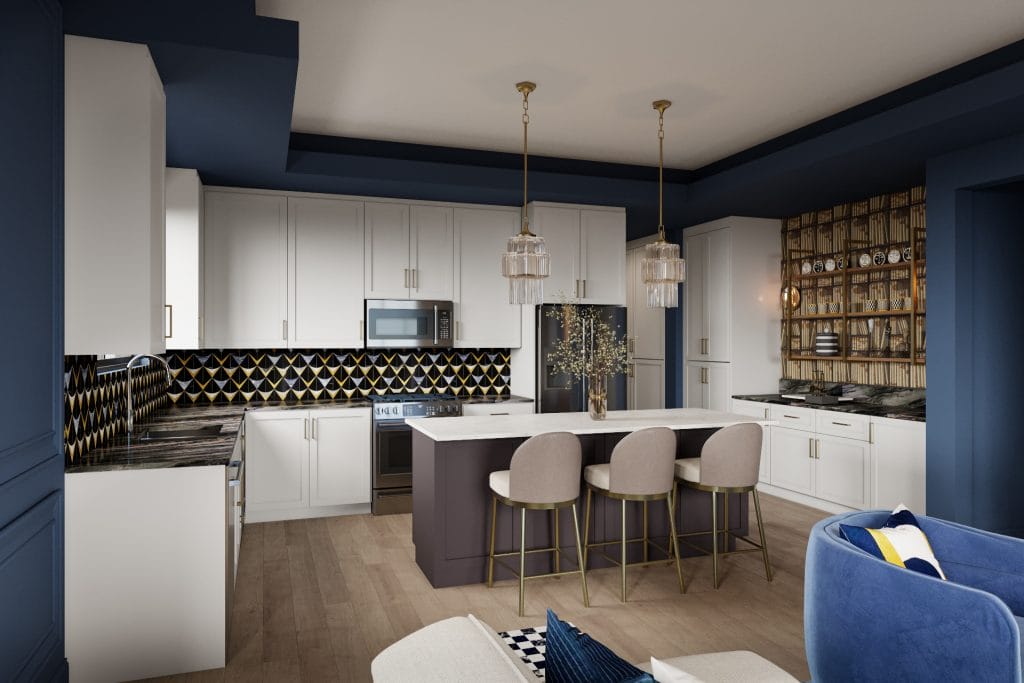 Great Gatsby home decor in a kitchen by Decorilla