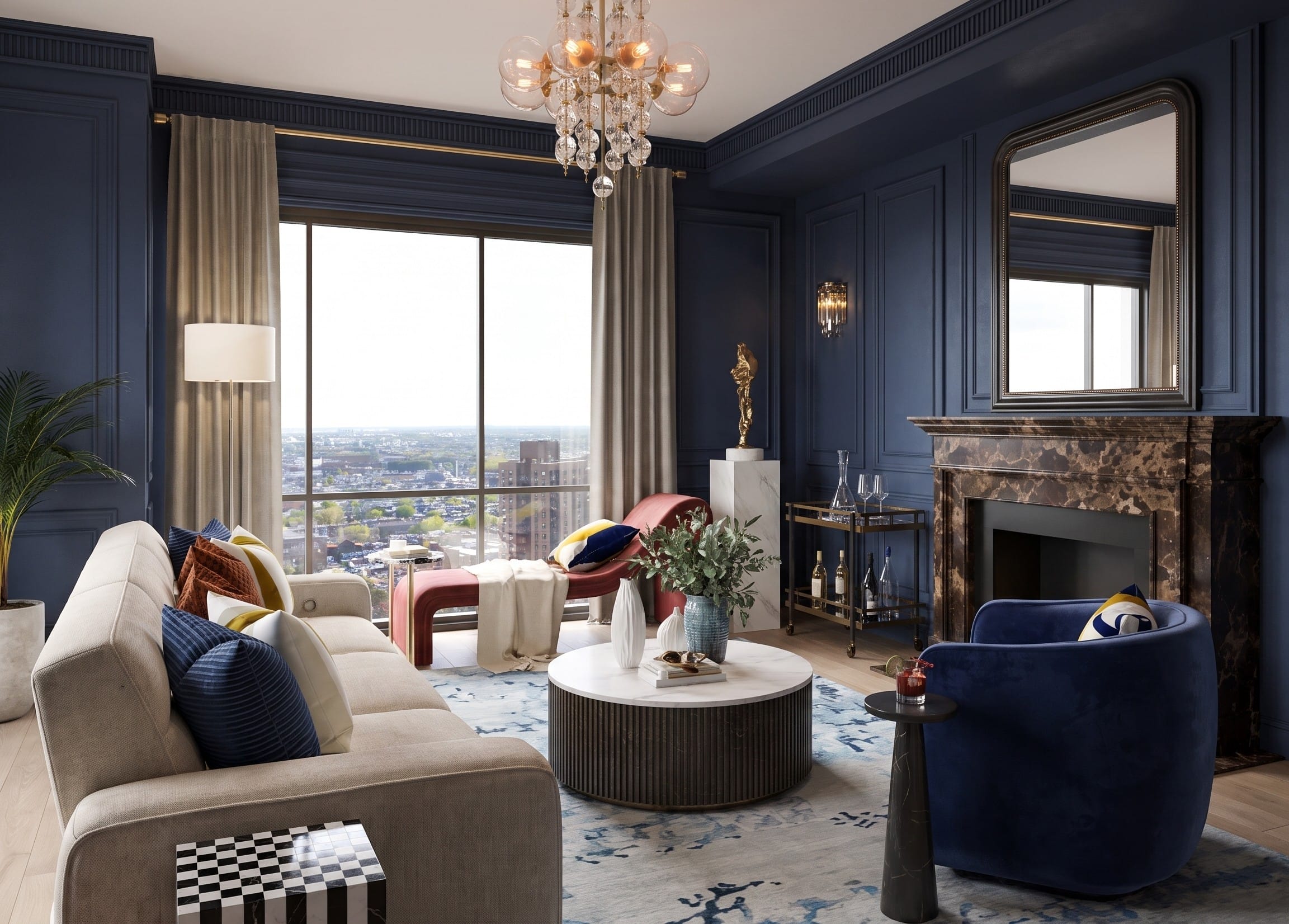 Before & After: Great Gatsby-Inspired Interior Design for a Modern Condo